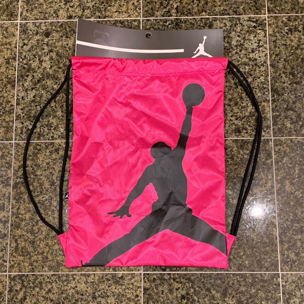 New Nike-Air Jordan-Pink Gym Sack